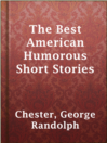 Cover image for The Best American Humorous Short Stories
